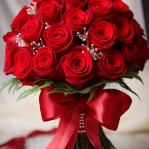 Red Rose Flower Bouquet